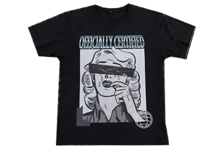 THE CRYING FIONA TEE-BLACK